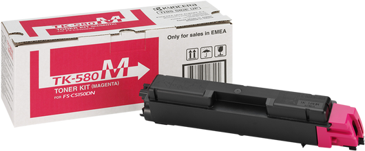 ORIGINAL Kyocera toner magenta TK-580m 1T02KTBNL0 ~2800 Seiten