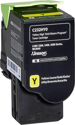 ORIGINAL Lexmark toner giallo C232HY0 C/MC2325/2425/2535 ~2300 Seiten