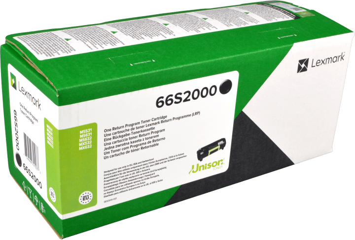 ORIGINAL Lexmark toner nero 66S2000 ~5000 Seiten