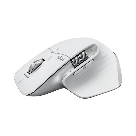 ORIGINAL Logitech Accessori per computer Argento / Bianco 910-006560 MX MASTER 3S - Maus Logitech MX Master 3S - Mouse Wireless ad Alte Prestazioni, Scorrimento Ultraveloce, Ergo, 8K DPI, Tracciamento su Vetro, Clic Silenziosi, USB C, Bluetooth, Windows,