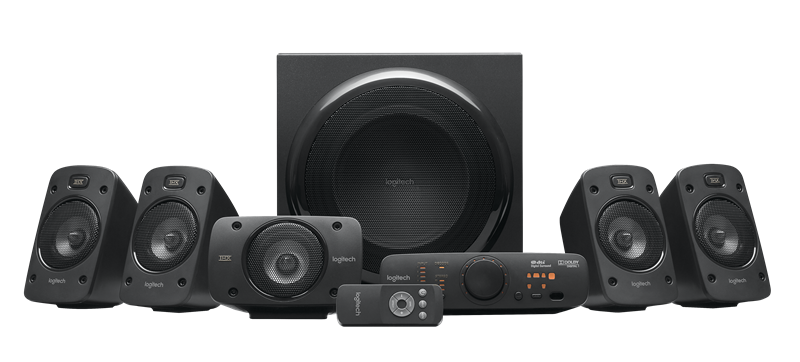 ORIGINAL Logitech Accessori per computer nero 980-000468 Z-906 - Lautsprechersystem Z906 Surround speaker system - 5.1, RMS 500W, Stackable, Nero