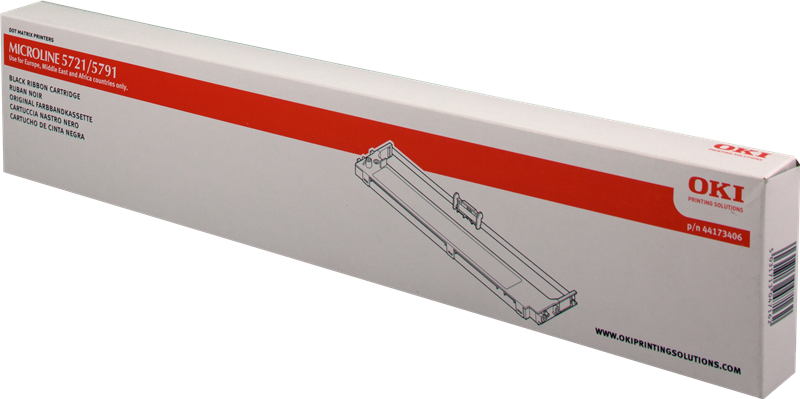 ORIGINAL OKI Nastro colorato nero 5721/5791 44173406 13 milioni cifre