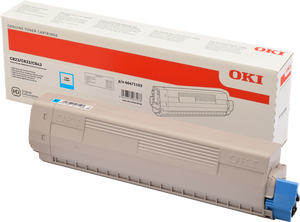 ORIGINAL OKI toner ciano 46471103 C823/C833/C843 ~7000 Seiten