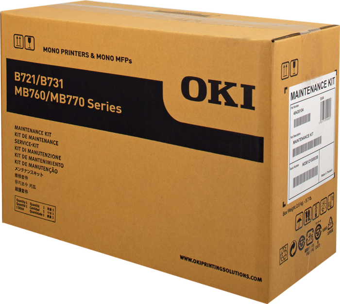 ORIGINAL OKI unità di manutenzione 45435104 B721/731 Kit di manutenzione 220V