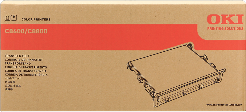ORIGINAL OKI unità di trasferimento 43449705 C8600/8800 ~80000 Seiten cinghia di trasferimento