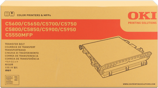 ORIGINAL OKI unità di trasporto 43363412 C5600/5650 ~60000 Seiten cinghia di trasferimento