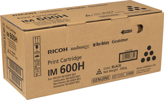 ORIGINAL Ricoh toner nero 418481 IM 600H ~40000 Seiten