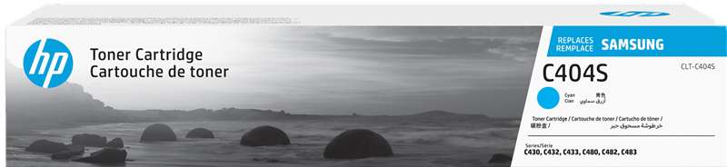 ORIGINAL Samsung toner ciano CLT-C404S ST966A ~1000 Seiten