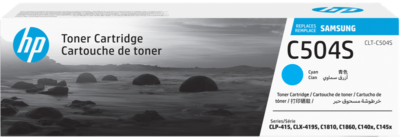 ORIGINAL Samsung toner ciano CLT-C504S SU025A ~1800 Seiten