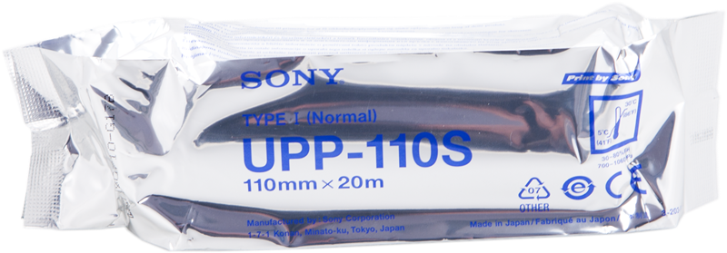 ORIGINAL Sony Carta Bianco UPP-110S Carta termica, Bobina, 110mm x 20m