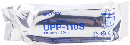 ORIGINAL Sony Carta Bianco UPP-110S Carta termica, Bobina, 110mm x 20m