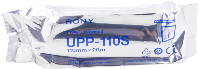 ORIGINAL Sony Carta Bianco UPP-110S Carta termica, Bobina, 110mm x 20m