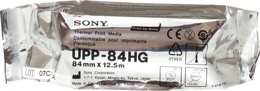 ORIGINAL Sony Carta Bianco UPP-84HG Carta termica, Rotolo, 84mm x 12,5m