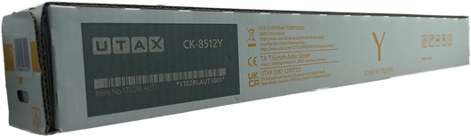 ORIGINAL Utax toner giallo CK-8512Y 1T02RLAUT1 ~15000 Seiten