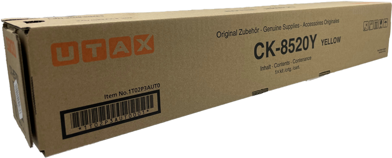 ORIGINAL Utax toner giallo CK-8520Y 1T02P3AUT0 ~6000 Seiten