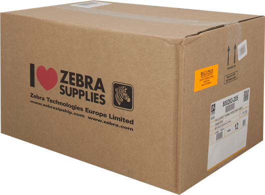 ORIGINAL Zebra Etichette Bianco 800263-205 12PCK Z-Select 12 Rotoli, termo, 2000D, 76x51 mm, 1370 Et./Rotolo
