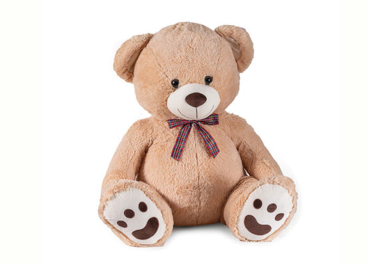 Peluches Orsacchiotto Marshmallow Simpatico Grande Orso Beige Di Peluche - 70cm - Marshmallow