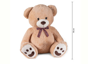 Peluches Orsacchiotto Marshmallow Simpatico Grande Orso Beige Di Peluche - 70cm - Marshmallow