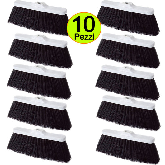 Scope industriali professionali per la pulizia di garage, giardino, edilizia multipack pezzi 10