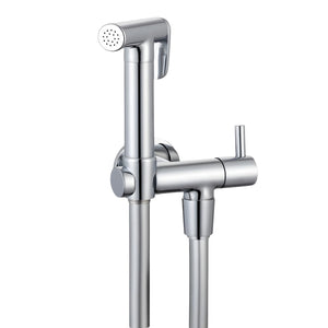 Idroscopino wc doccetta ottone portatile shutoff monogetto con leva ogomondo kit *** finitura- cromato tondo, confezi...