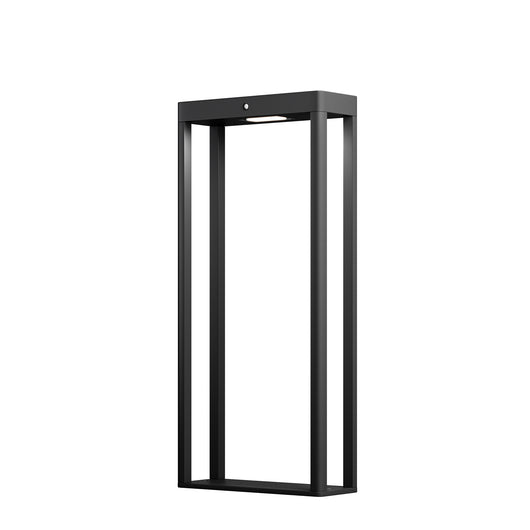 Lampada Da Terra Esterno Moderna Pir Alluminio Nero Led Integrato 2W Ip54 50Cm