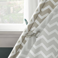 Tenda Indiani Bambini Casa per Bambini con 1 portella e 1 Finestra Righe bianco sporco OSS03,IT