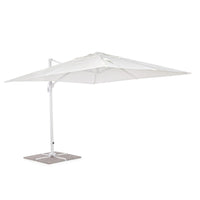Ombrellone da giardino 3x4 braccio laterale bianco Roma