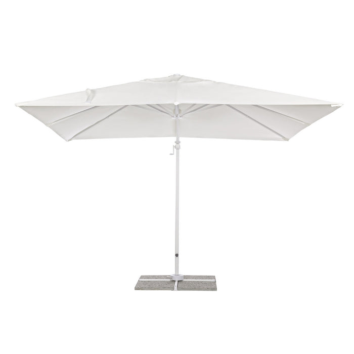 Ombrellone da giardino 3x4 braccio laterale bianco Roma