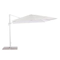 Ombrellone da giardino 3x4 braccio laterale bianco Roma