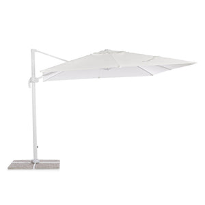 Ombrellone da giardino 3x4 braccio laterale bianco Roma