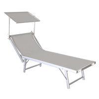 Lettino prendisole da mare per spiaggia o giardino Bagnino