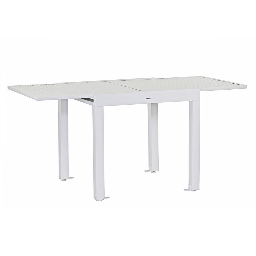 Tavolo estensibile da giardino in alluminio 82-163 cm Lipari bianco