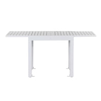 Tavolo estensibile da giardino in alluminio 82-163 cm Lipari bianco