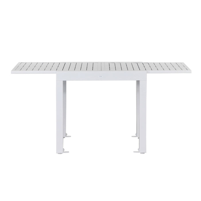 Tavolo estensibile da giardino in alluminio 82-163 cm Lipari bianco