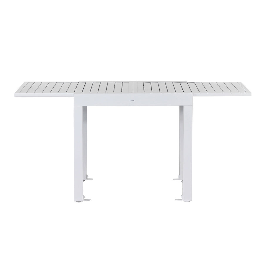 Tavolo estensibile da giardino in alluminio 82-163 cm Lipari bianco