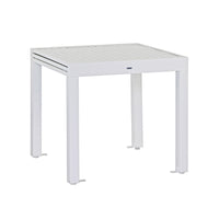 Tavolo estensibile da giardino in alluminio 82-163 cm Lipari bianco