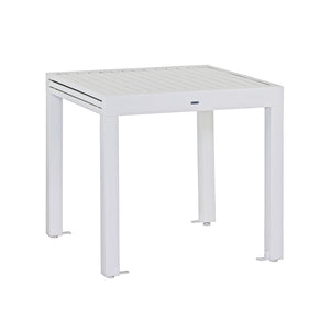 Tavolo estensibile da giardino in alluminio 82-163 cm Lipari bianco
