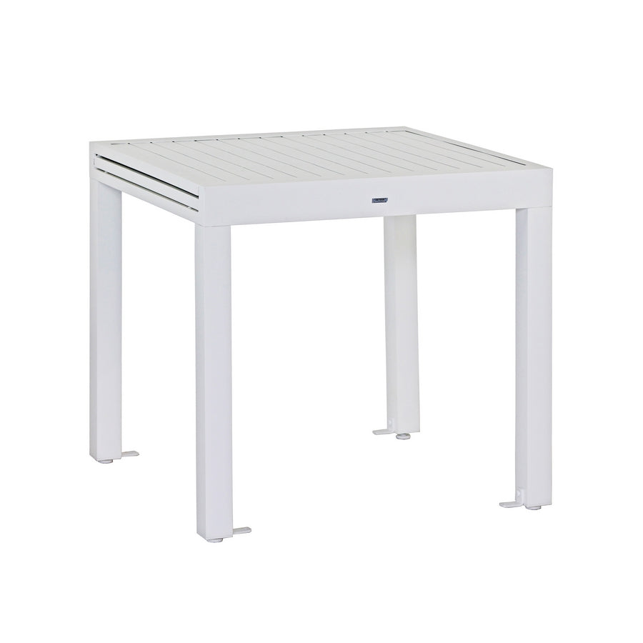 Tavolo estensibile da giardino in alluminio 82-163 cm Lipari bianco