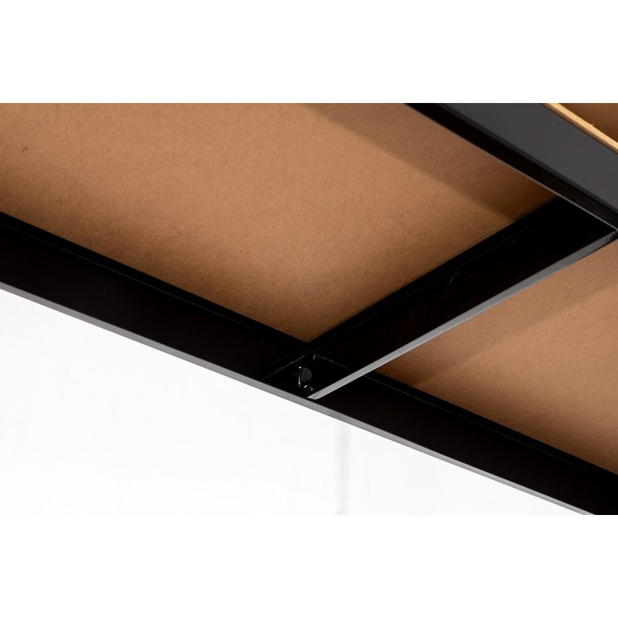 Scaffale metallico nero per garage 150X75X30 cm 5 ripiani