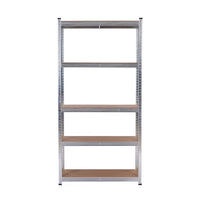 Scaffale metallico galvanizzato per garage 150X75X30 cm 5 ripiani
