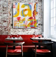 Dipinto Su Tela Music Cm 100X3.5X100