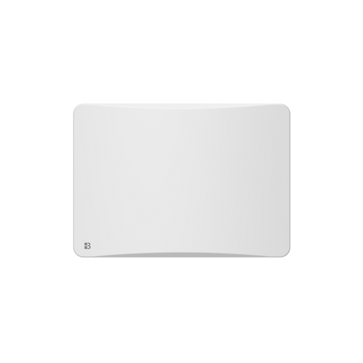 Radiatore elettrico fisso con inerzia ceramica a secco 1000W plug & play OVEO orizzontale bianco