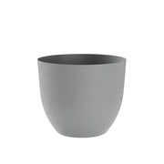 TERA vaso elegante a ciotola mod. Over, fioriera da esterno e interno grande in polietilene, spessore 5mm, effetto ruvido, con riserva d'acqua