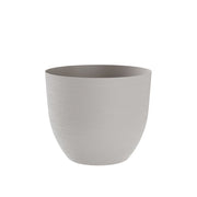 TERA vaso elegante a ciotola mod. Over, fioriera da esterno e interno grande in polietilene, spessore 5mm, effetto ruvido, con riserva d'acqua