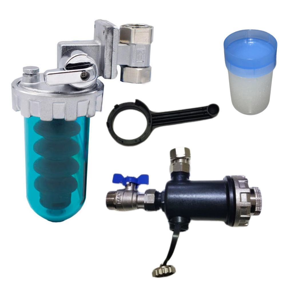 Kit caldaia a condensazione con filtro anticalcare defangatore