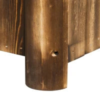 Fioriera Vaso per Piante Box Rettangolare in Legno di Abete 70 x 35 x 30cm