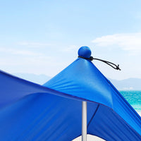 Tenda da spiaggia portatile tenda parasole spiaggia con protezione dai raggi UV UPF 30+ Blu OZT01-DB