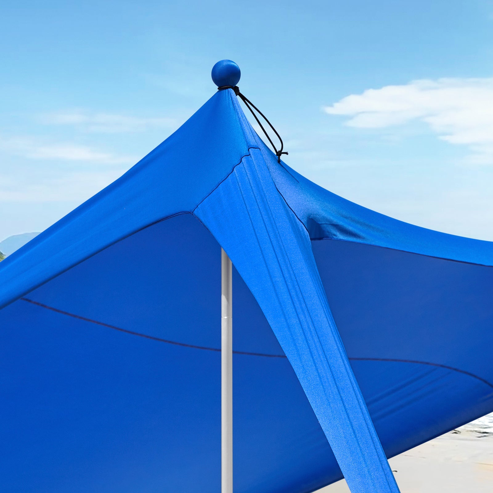 Tenda da spiaggia portatile tenda parasole spiaggia con protezione dai raggi UV UPF 30+ Blu OZT01-DB