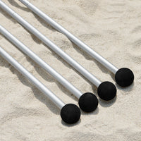 Tenda da spiaggia portatile tenda parasole con 4 aste spiaggia con protezione dai raggi UV UPF 30+ Azzurro 400x400x200cm OZT02-HB