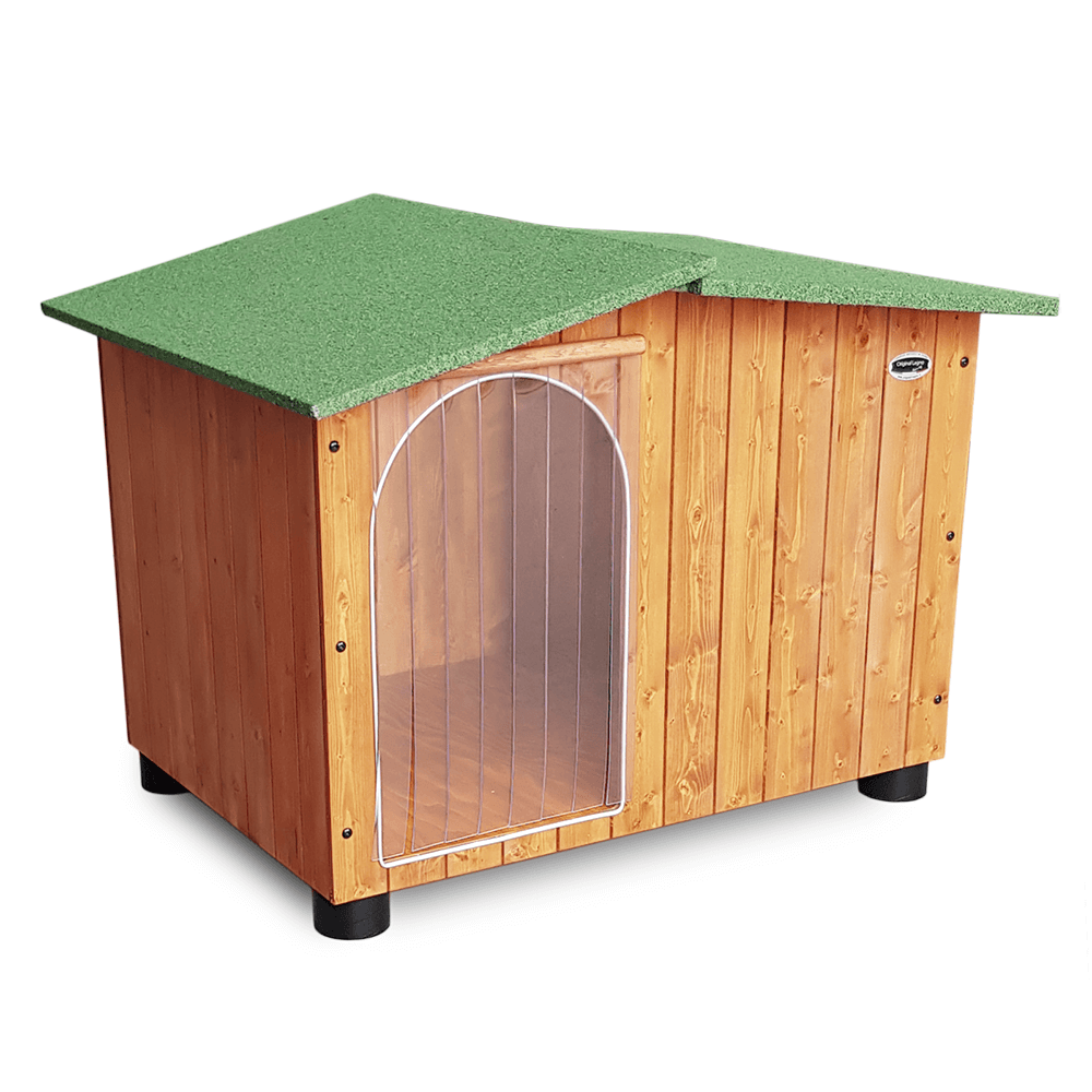 CUCCIA IN LEGNO DA ESTERNO MODELLO OASI D-PASTORE CON "TENDINA OMAGGIO" L.102 x P.80 x H.80